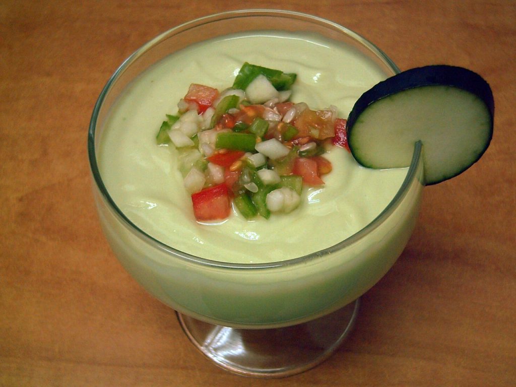 Gazpacho di avocado