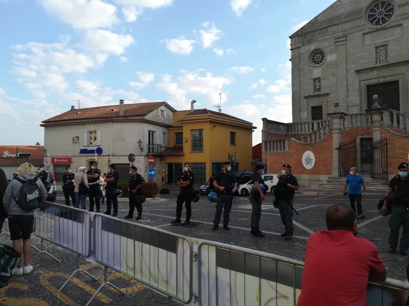 La città del Tricolle bloccata per l'arrivo di matteo Salvini