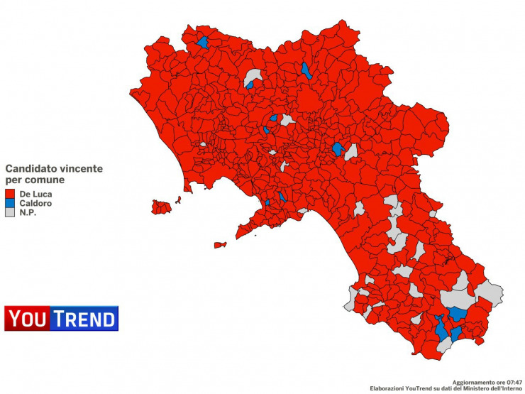 Vincenzo De Luca vince le Regionali 2020