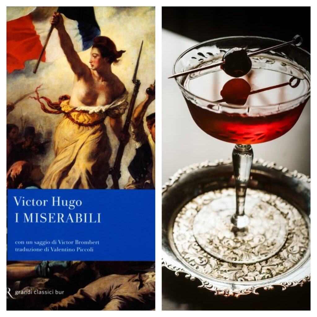 Michelangelo Bruno de Il Castello D'Aquino caffè letterario di Grottaminarda ha attribuito un cocktail al romanzo storico di Victor Hugo