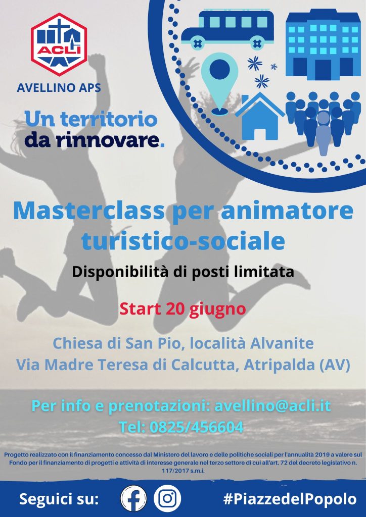 masterclass per animatore turistico-sociale